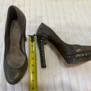 Vince Camuto Gray Studded Heels